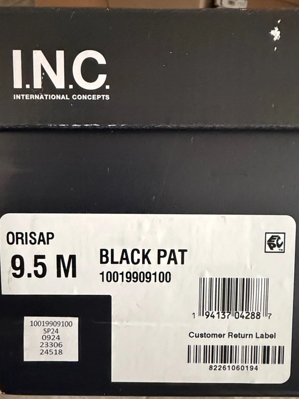 INC Orisa Over-The-Knee Boots in Black Patent, Size 9.5, NEW in Box